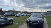 Наші авто біля кордону які прямують під розмитнення в Україну.