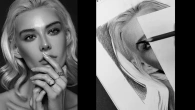portrait with charcoal pencils, lesson 4 in real time