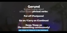 Gerund / Infinitive