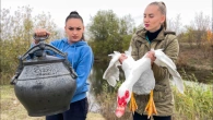 Cooking Geese in an Afghan Cauldron and Tandoor! Oriental Taste at the Peak of Perfection