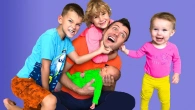 Papa left Alone with FOUR KIDS Video for kids