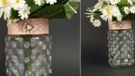 How To Frost Glass - Mason jar into a beautiful frosted glass vase