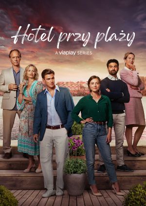 Hotel przy plaży — plakat