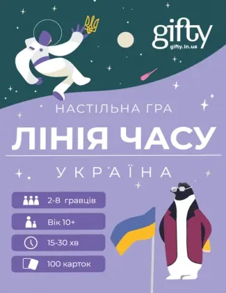 Обкладинка "Настільна гра "Лінія часу. Україна""