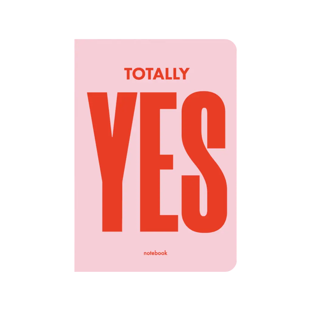 Обкладинка "Блокнот "Totally YES" рожевий"