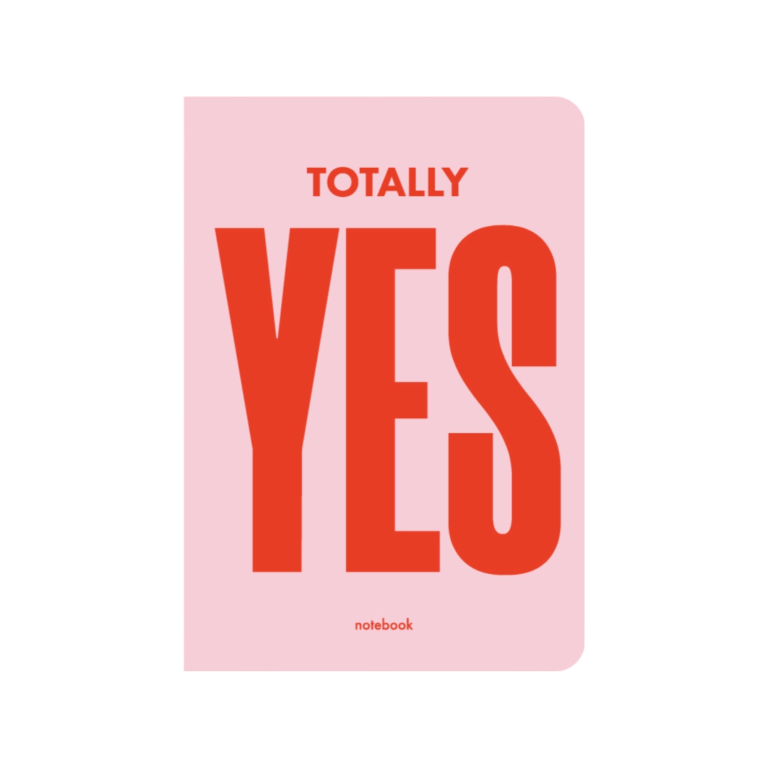 Блокнот "Totally YES" рожевий