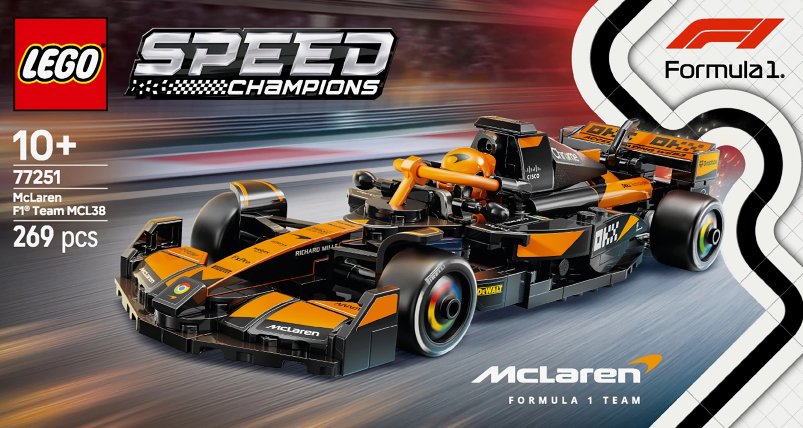Конструктор LEGO Автомобіль для перегонів McLaren F1® Team MCL38