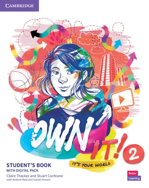 Обкладника "Own it! Level 2. Student's Book with Practice Extra" Обкладинка "Own it! Level 2. Student's Book with Practice Extra"