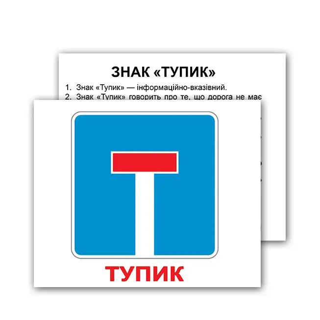 Обкладинка "Набір міні-карток Домана Дорожні знаки з фактами"