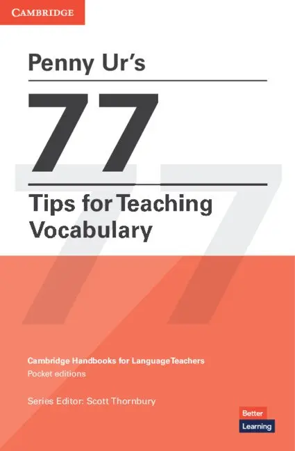 Обкладника "Penny Ur's 77 Tips for Teaching Vocabulary" Обкладинка "Penny Ur's 77 Tips for Teaching Vocabulary"