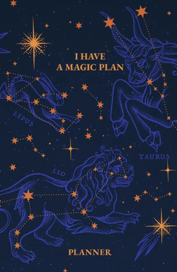 Обкладинка "Блокнот для планування «I HAVE A MAGIC PLAN mini» синій"