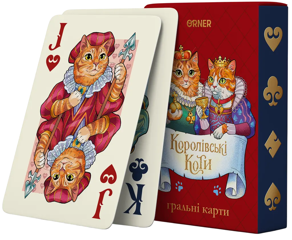 Обкладинка "Карти для гри «Королівські коти»"