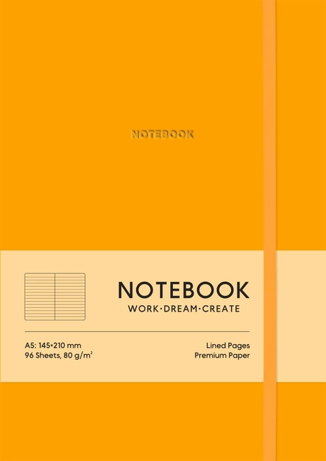 Блокнот «Notebook» у лінію (помаранчевий)