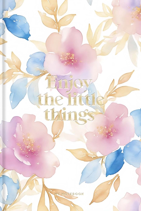 Зошит в інтегральній палітурці «Enjoy the little things» у клітинку