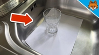THAT'S WHY Everyone should put a Glass and Paper in their Sink(Genius Trick)