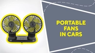 Portable fans in cars