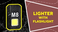 Lighter with flashlight