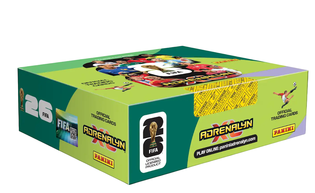 Коробочка з 24-ма пакетиками карток Panini Adrenalyn...