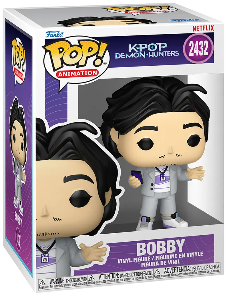 Обкладника "Фігурка Funko Pop K-Pop Demon hunters S2 Боббі" Обкладинка "Фігурка Funko Pop K-Pop Demon hunters S2 Боббі"