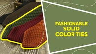 Corbatas lisas de moda