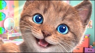 Cute Cat Animated Story of a Little Kitten Play Fun with Crumbs Pet Care Learning games for babies