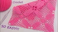 Easy Crochet Square Pattern for Beginners Простой квадратный мотив крючком Подробный мастер-класс