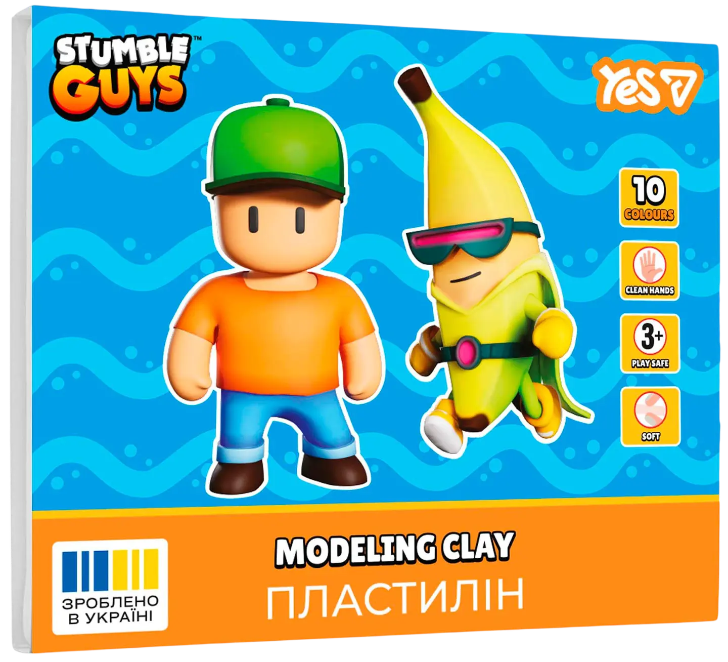 Пластилін Yes 10 кольорів Stumble Guys
