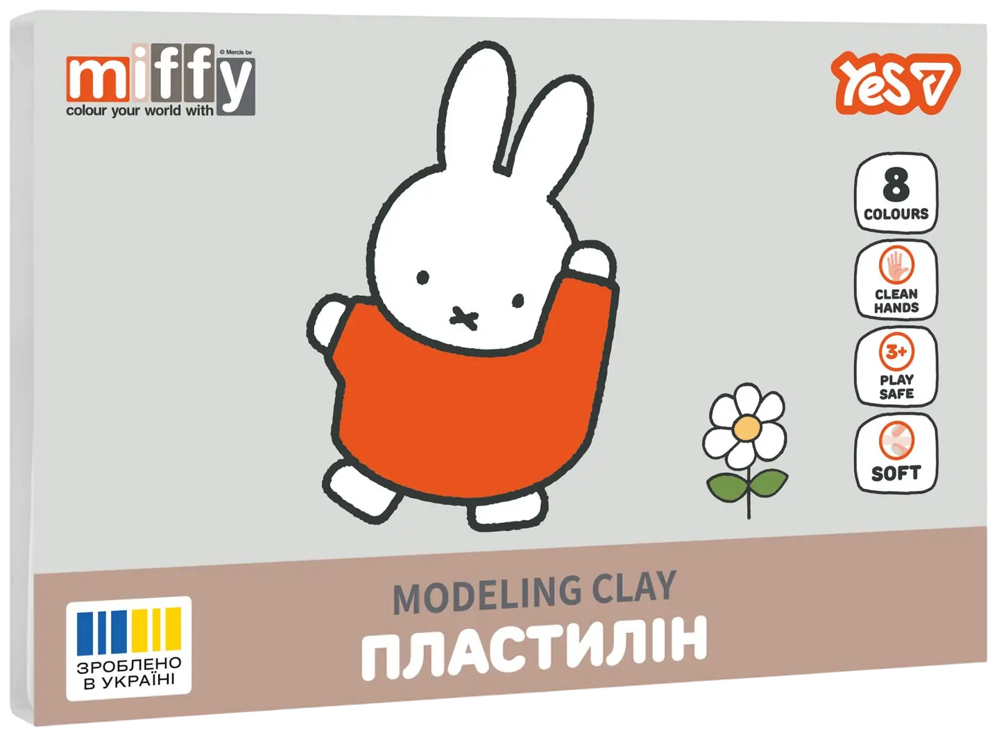 Пластилін Yes 8 кольорів Miffy