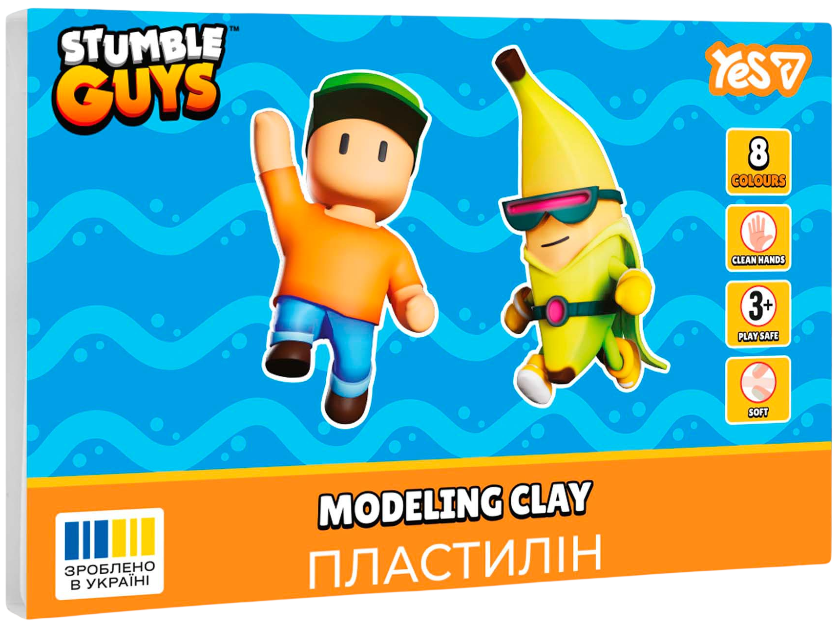 Пластилін YES 8 кольорів Stumble Guys