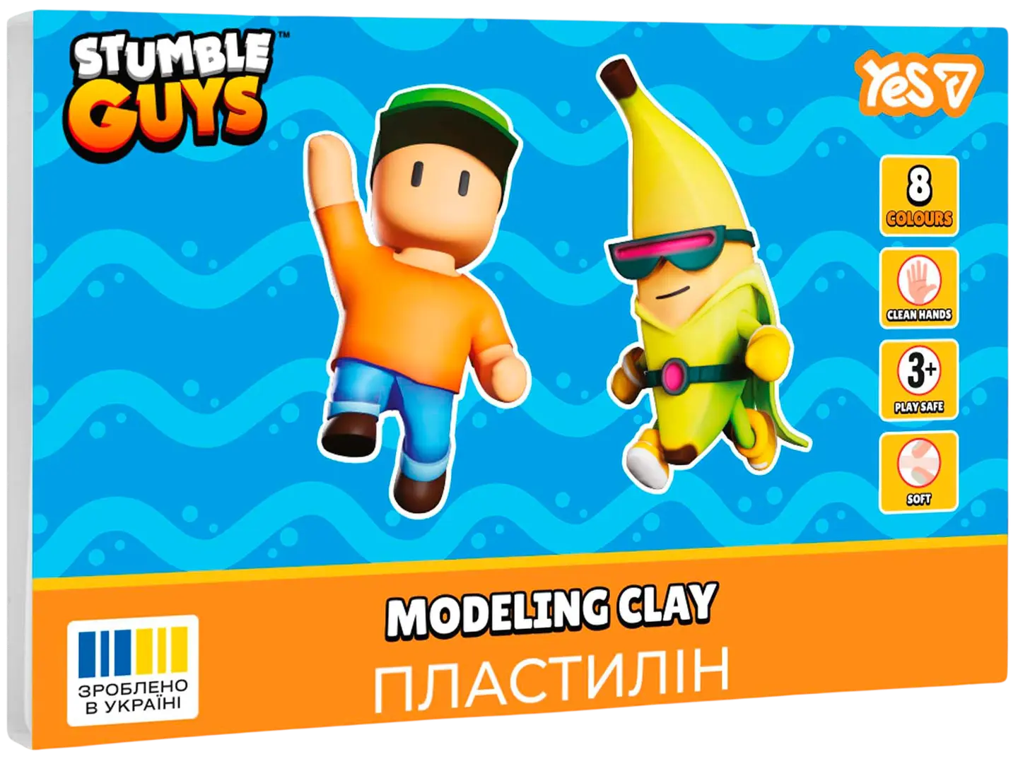 Пластилін Yes 8 кольорів Stumble Guys
