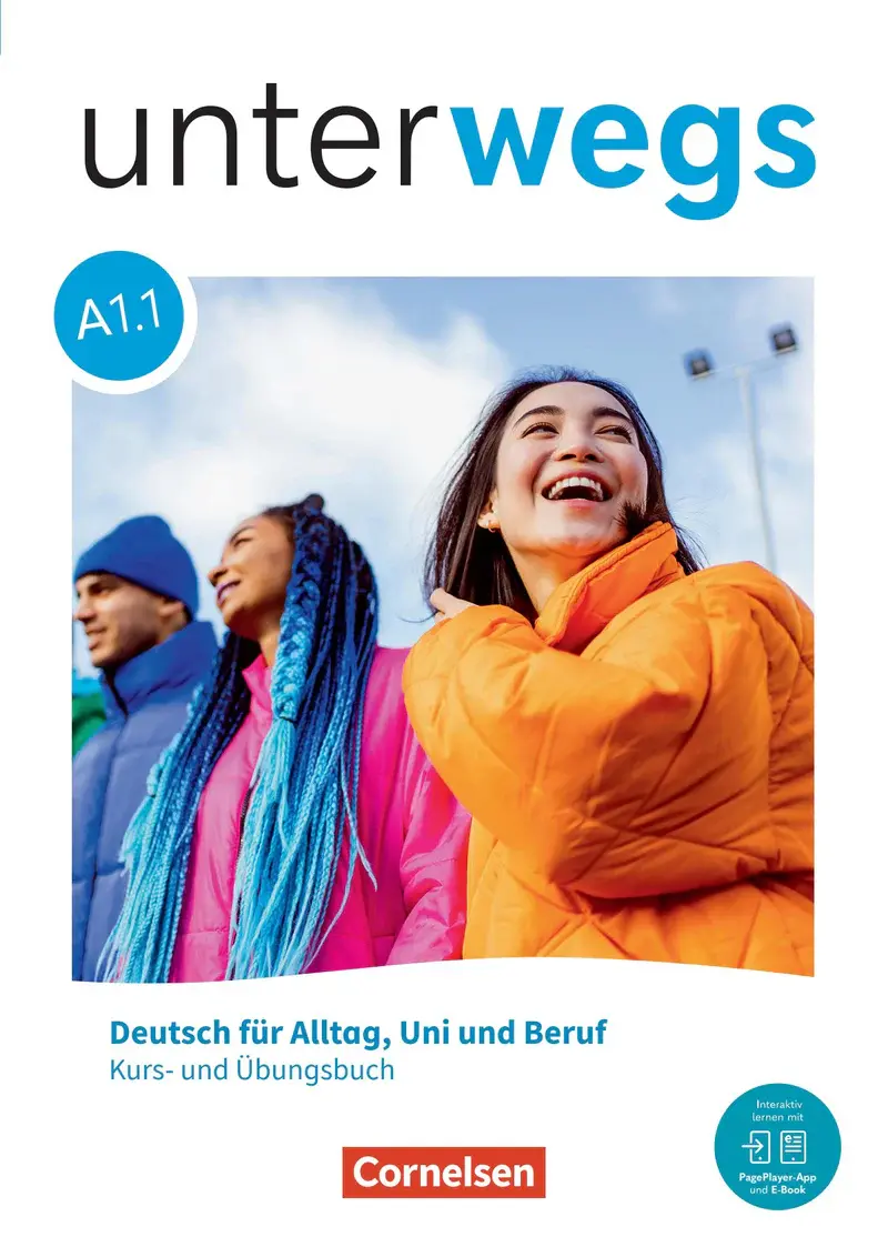 Обкладинка "Unterwegs A1.1 Kurs- und Übungsbuch inkl. E-Book und PagePlayer-App"