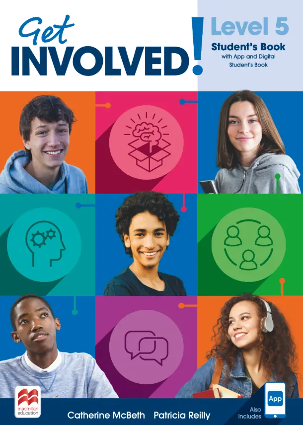 Обкладника "Get Involved for Ukraine 5 Student's Book with App and Digital Student's Book" Обкладинка "Get Involved for Ukraine 5 Student's Book with App and Digital Student's Book"