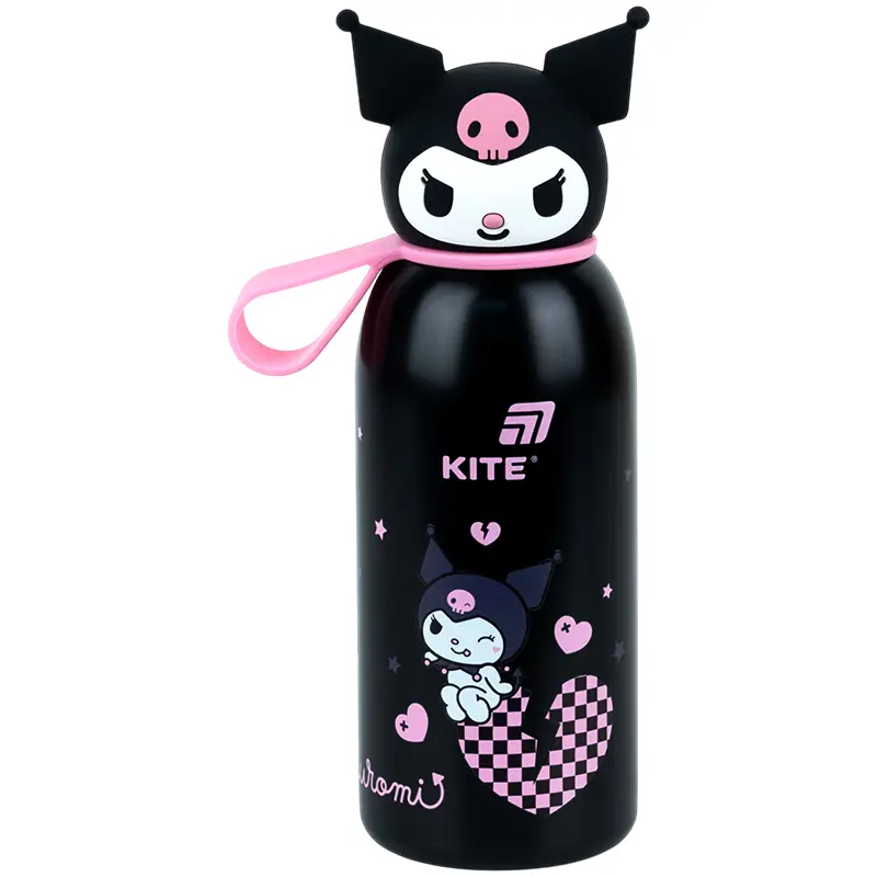 Термос з фігурною кришкою Kite Kuromi, 350 мл