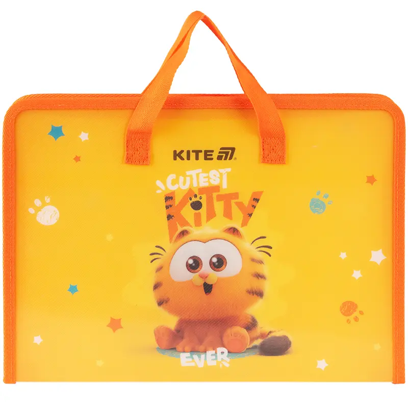 Папка-портфель на блискавці Kite Garfield (1 відділення, A4)