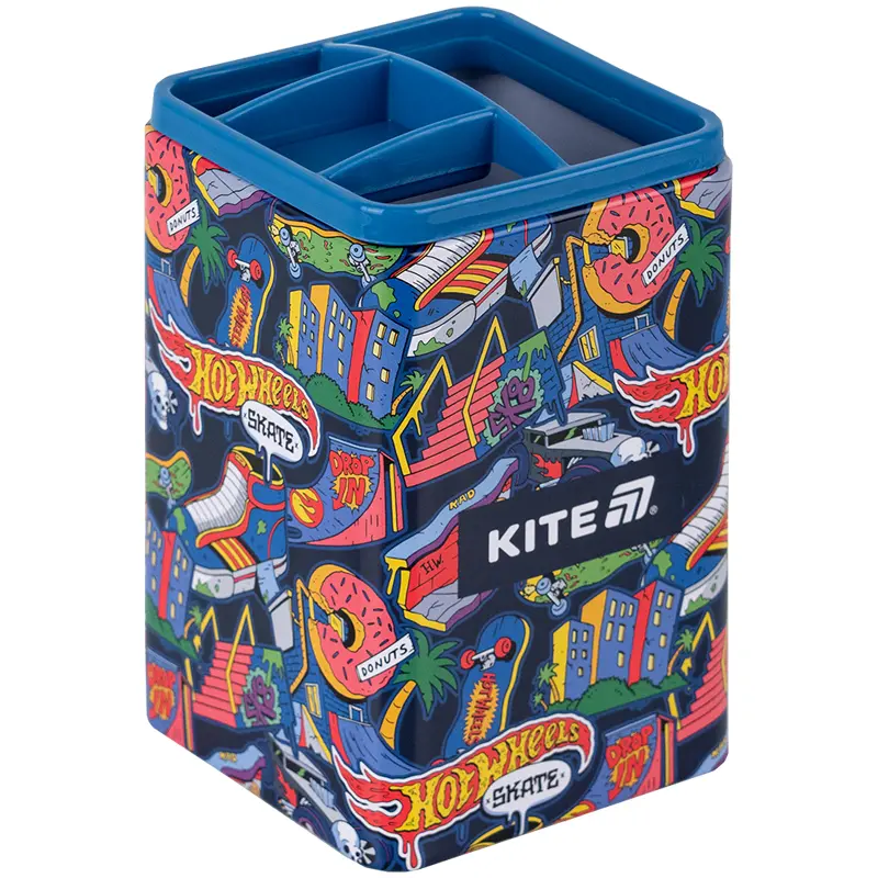 Обкладинка "Стакан-підставка квадратна Kite Hot Wheels"
