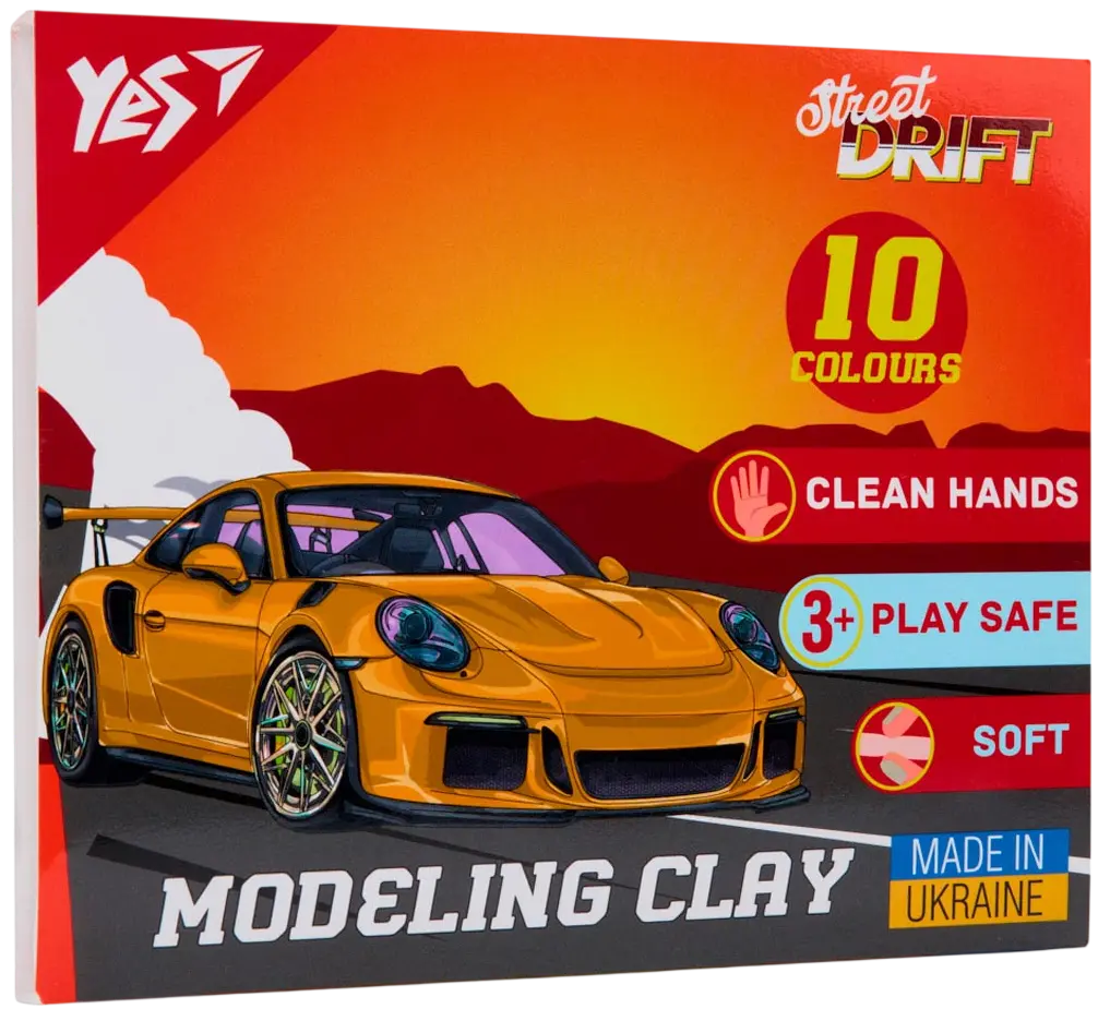 Пластилін Yes 10 кольорів Drift King
