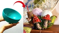 DIY Yarn Bowl for Crochet & Knitting Clay Craft Ideas