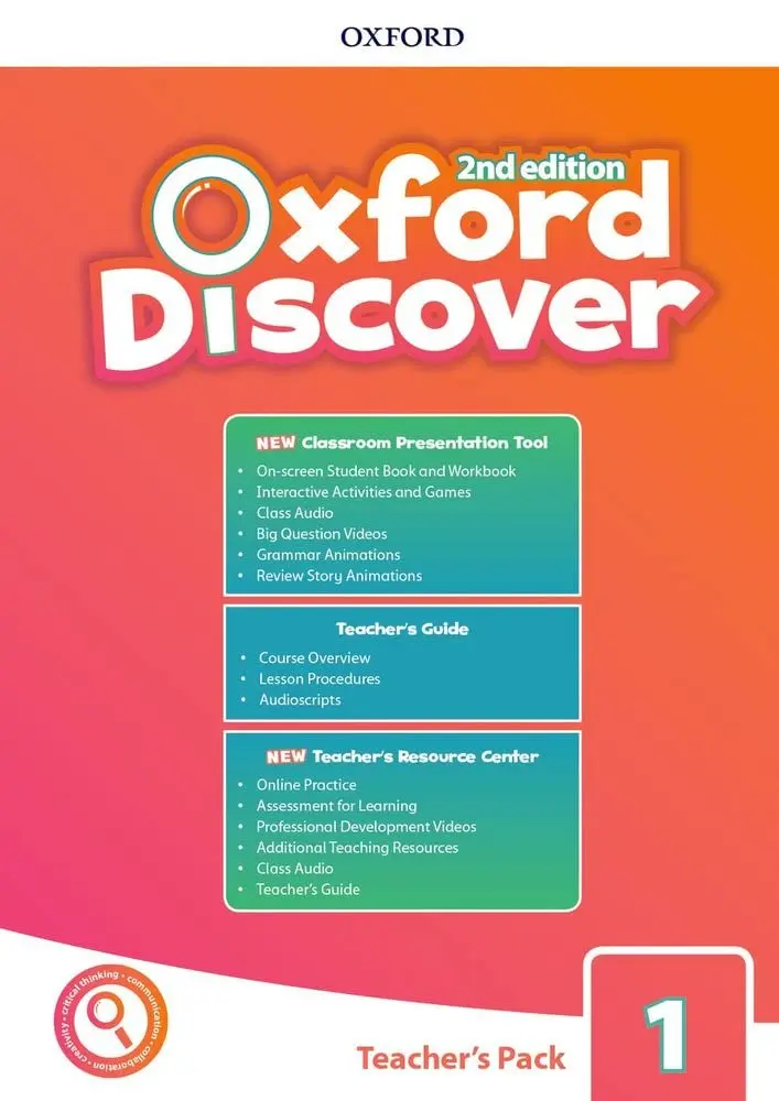 Обкладинка "Oxford Discover (2E) 1. Teacher's Pack with CPT + TG + OPT"