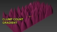 Ornatrix 3ds Max | Use Procedural gradient for Clump Count