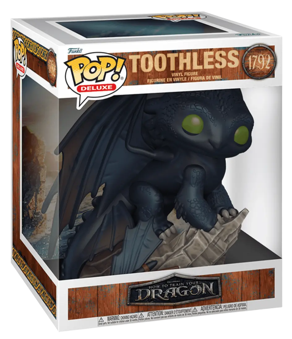 Обкладинка "Фігурка Funko Pop Як приборкати дракона Беззубик на скелі"