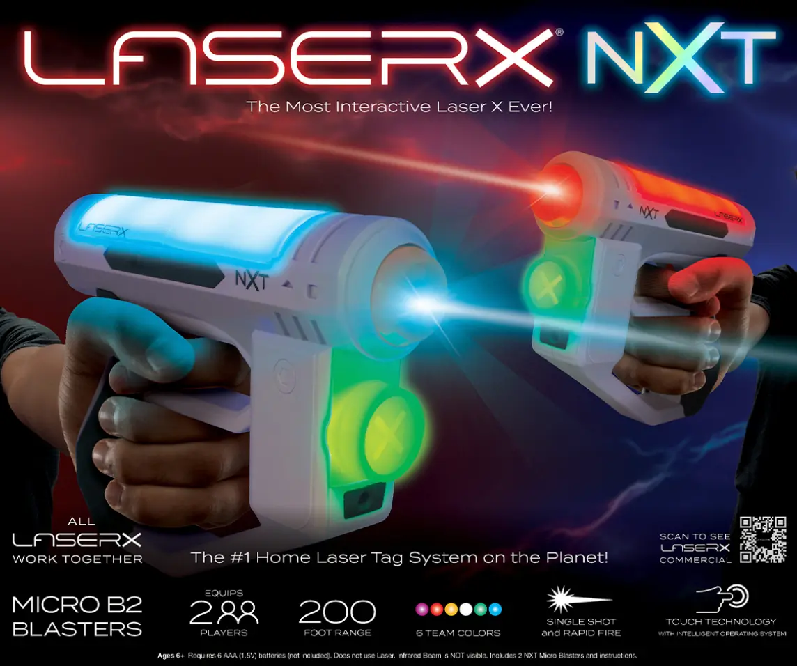 Ігровий набір для лазерних боїв – Laser X NXT Micro для двох гравців