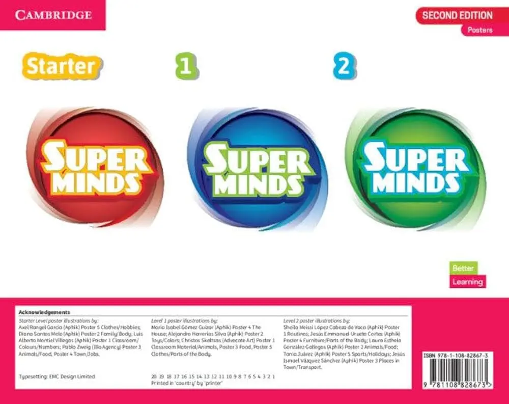 Обкладинка "Super Minds  2nd Edition Starter-2 Posters British English (15)"