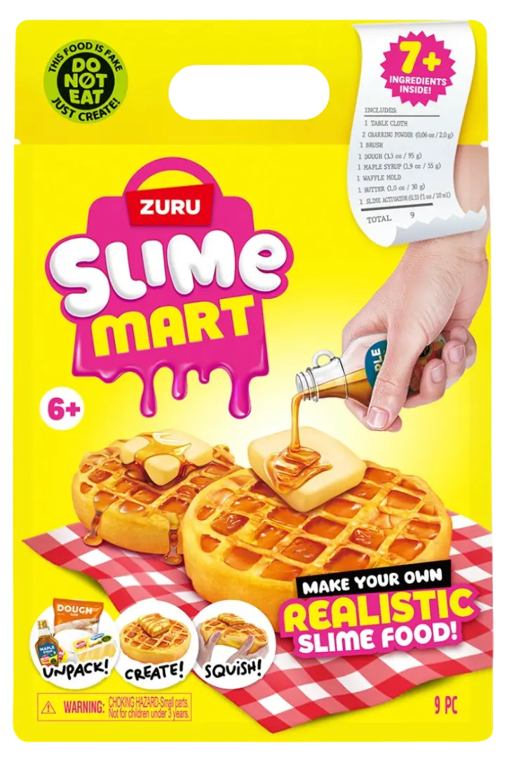 Обкладника "Ігровий набір Slime Mart Shopping Bag Бельгійські вафлі" Обкладинка "Ігровий набір Slime Mart Shopping Bag Бельгійські вафлі"