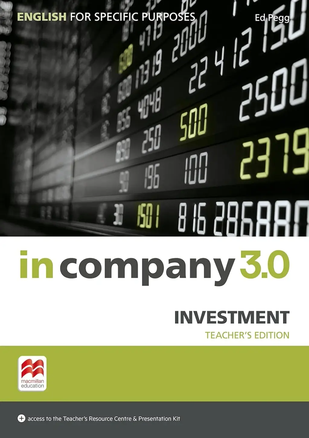 Обкладинка "In Company 3.0 ESP. Investment. Teacher's Book"