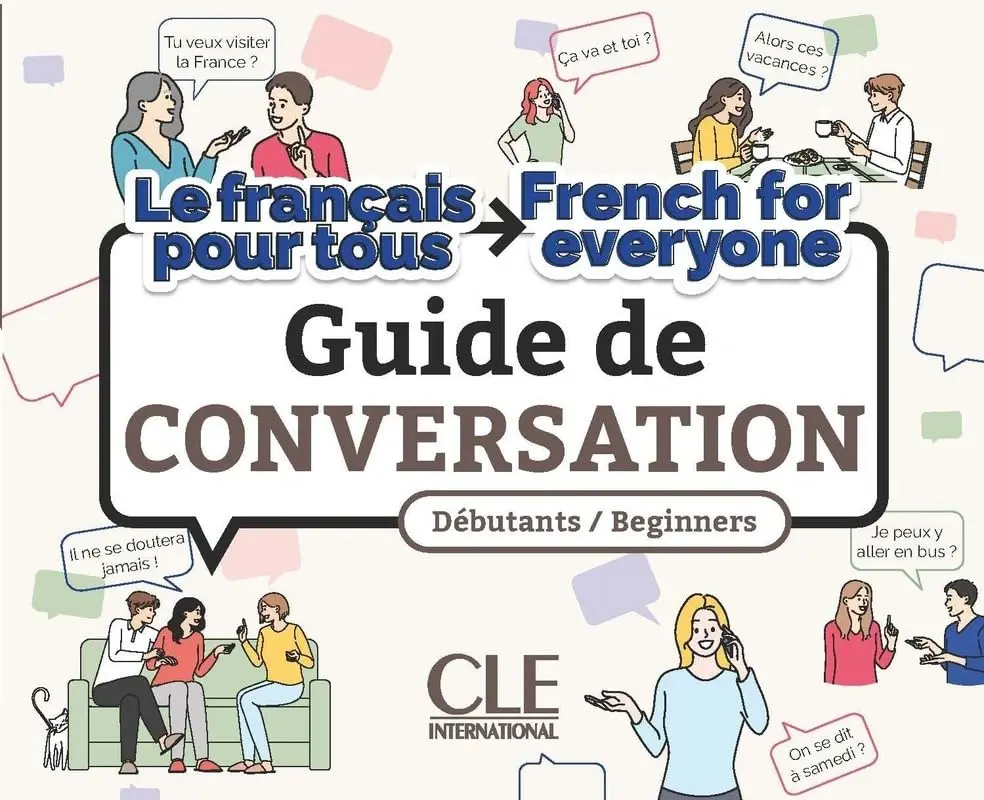 Обкладника "Le français pour tous A1/A2 Guide de conversation Livre + Audio téléchargeable" Обкладинка "Le français pour tous A1/A2 Guide de conversation Livre + Audio téléchargeable"