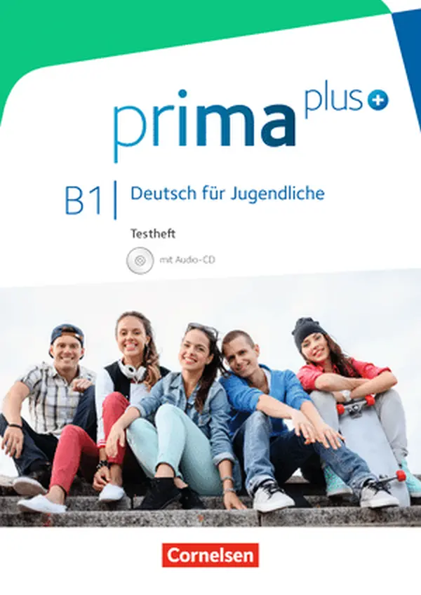 Обкладника "Prima plus B1 Testheft mit Audio-CD" Обкладинка "Prima plus B1 Testheft mit Audio-CD"