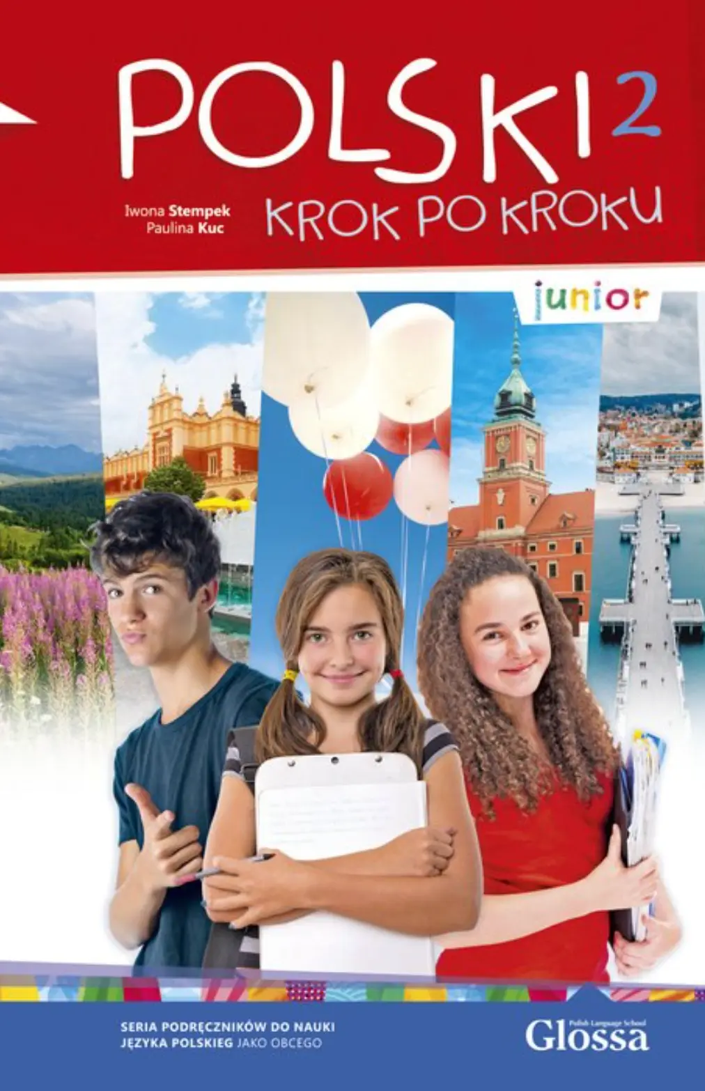 Обкладинка "Polski, krok po kroku Junior 2 Podręcznik + kod dostępy"