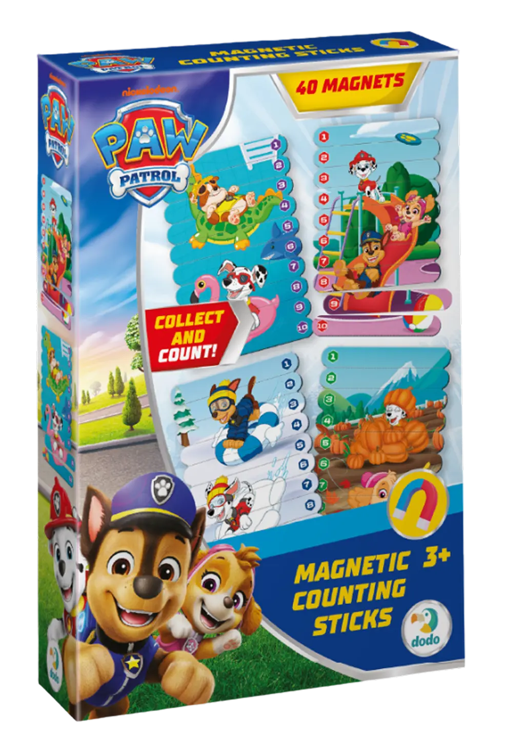 Обкладника "Магнітні палички для рахування Paw Patrol. Сезони" Обкладинка "Магнітні палички для рахування Paw Patrol. Сезони"