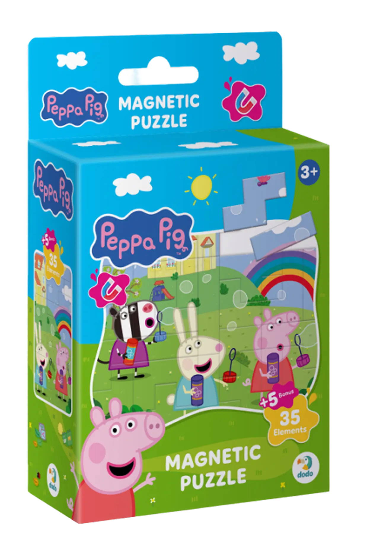 Магнітний пазл на 40 елементів Peppa Pig. Прогулянка з подружками