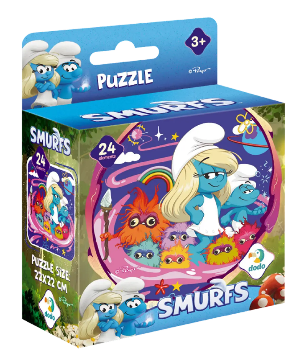 Обкладника "Пазл на 24 елементи The Smurfs. Малюки Путі!" Обкладинка "Пазл на 24 елементи The Smurfs. Малюки Путі!"
